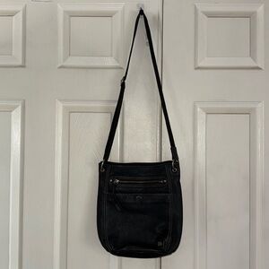 The Sak Black Leather Crossbody Bag